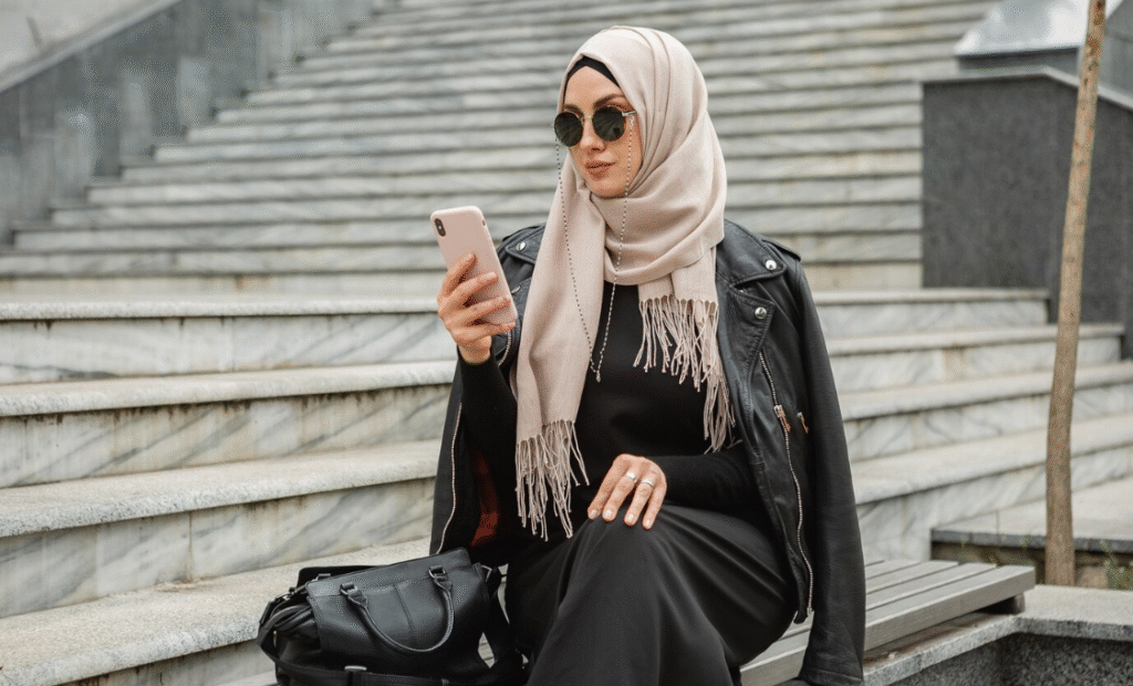 Elegant black abaya with embroidery, Modern open-front abaya styling